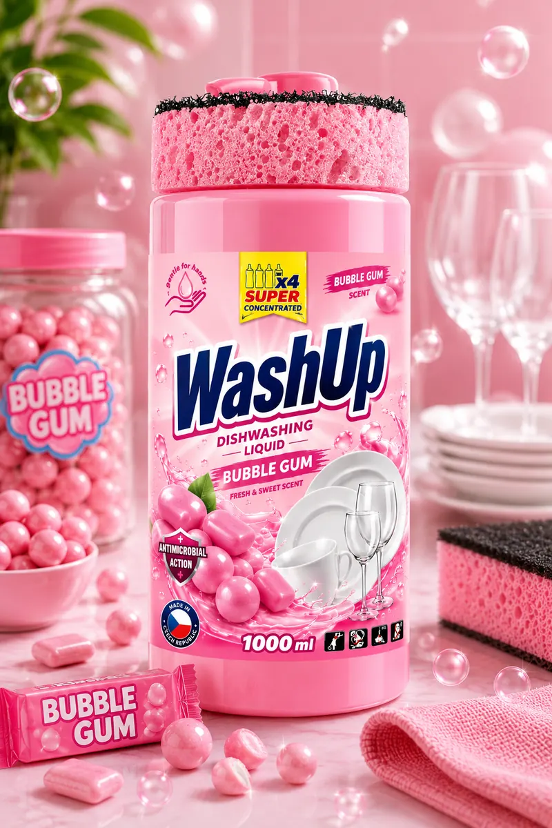 Lunex WashUp Bubble Gum 1L